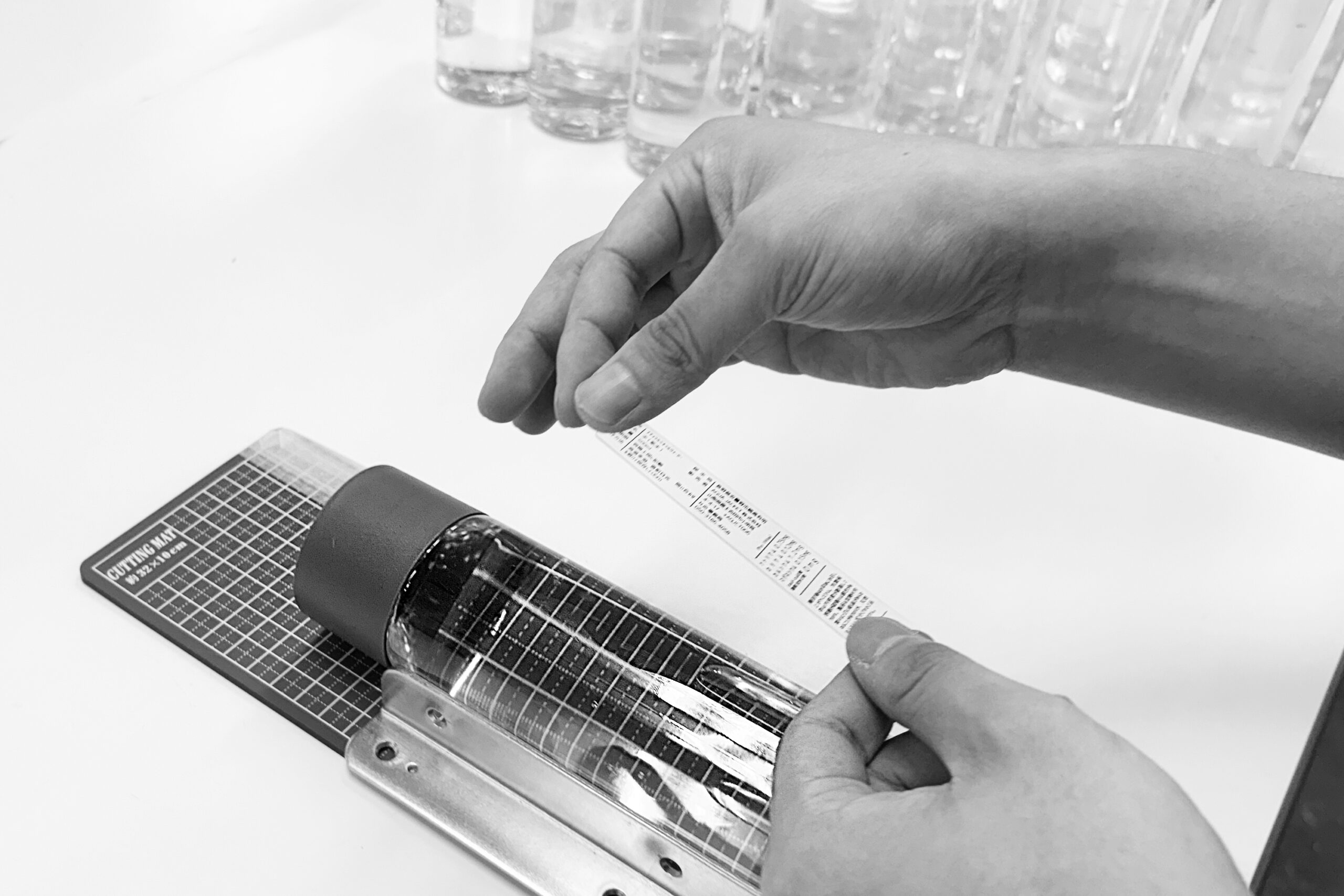 ボトルアトリエでの作業